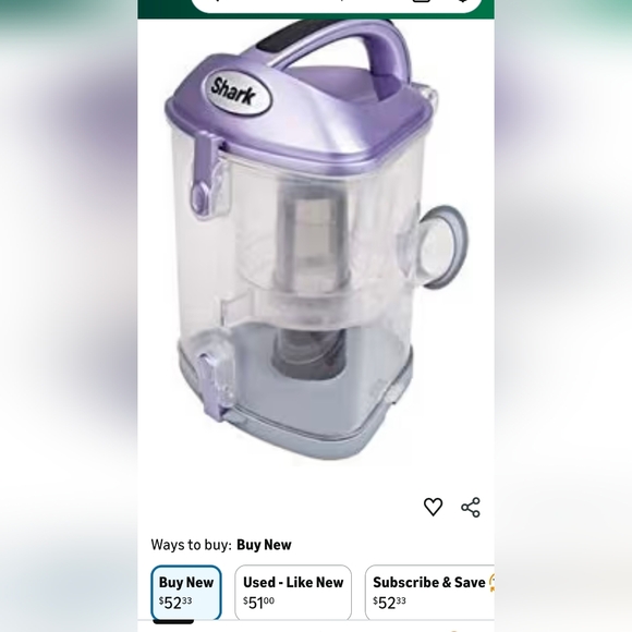 Shark Navigator Lift Away vacuum NV350 parts dust bin canister Collector New - Picture 10 of 10